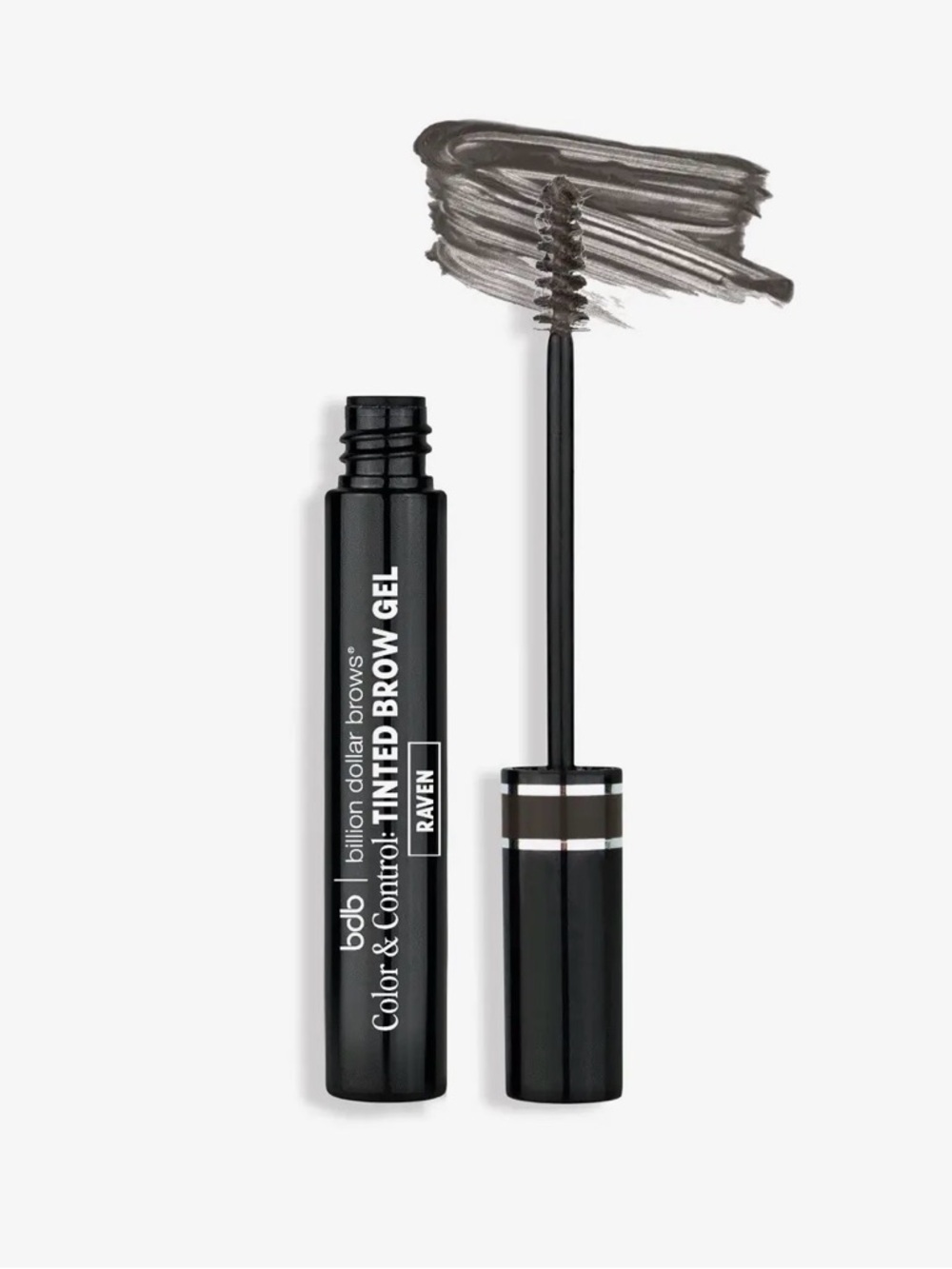 Color & Control Tinted Brow Gel — Raven (Gray/soft black)